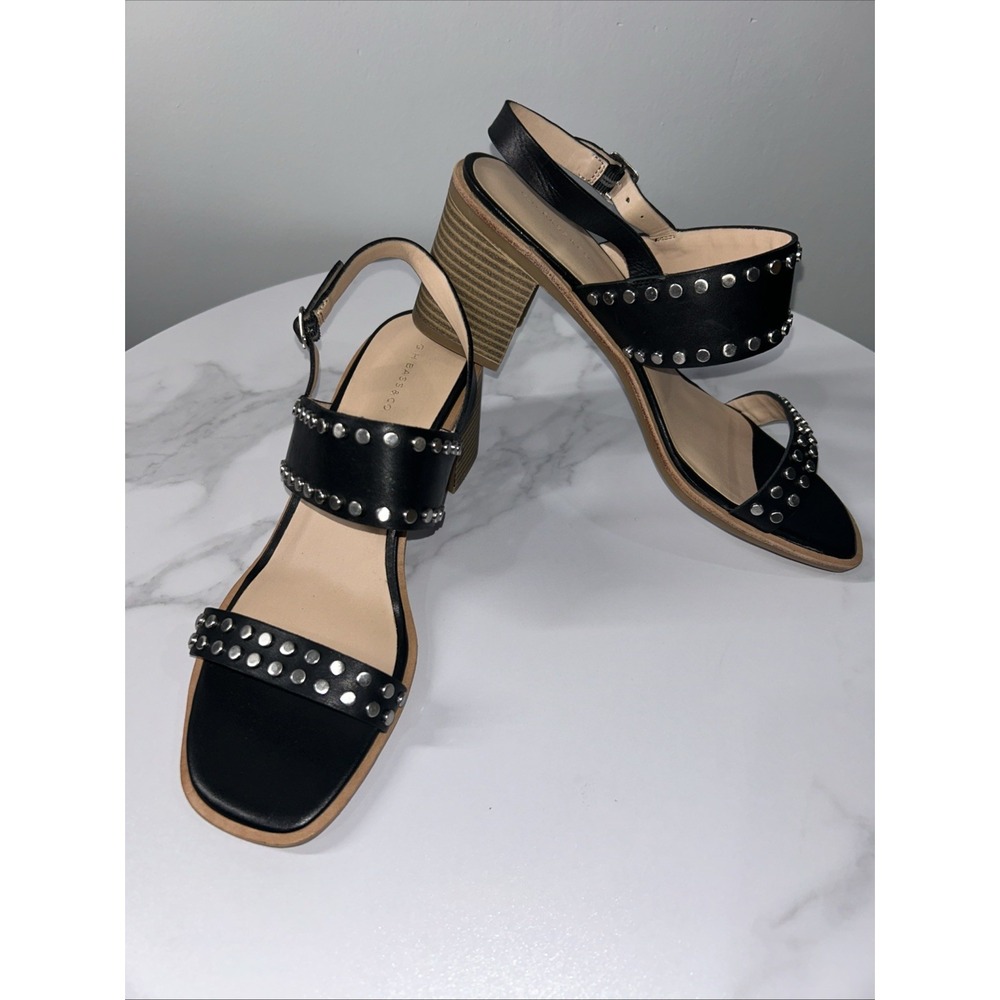 G.H. Bass Rachael Dress Sandals 3" Block Heel 100% Leather Upper Material 10M - Picture 2 of 14